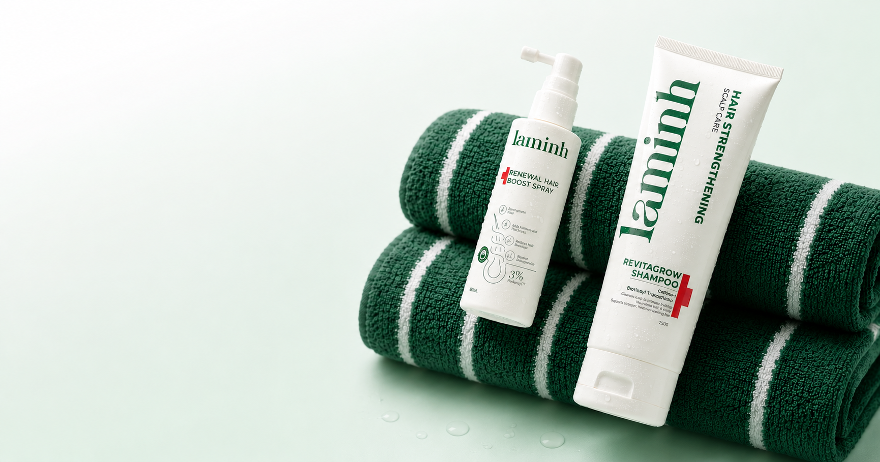 Chăm tóc nam đơn giản cùng Laminh Haircare, chỉ 2 bước mỗi ngày để tóc mọc lại sau 04 tuần.