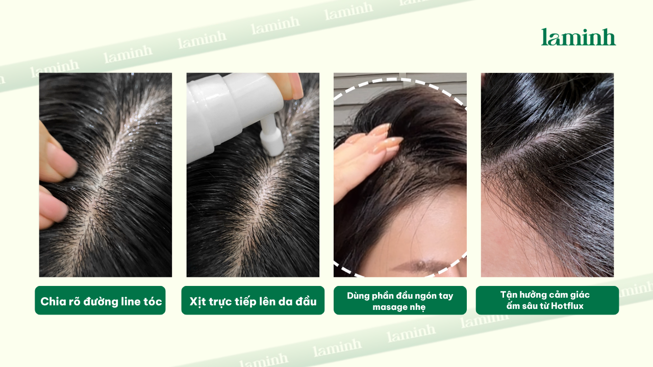 Laminh hướng dẫn xịt Tinh chất nang Laminh 3% Redensyl