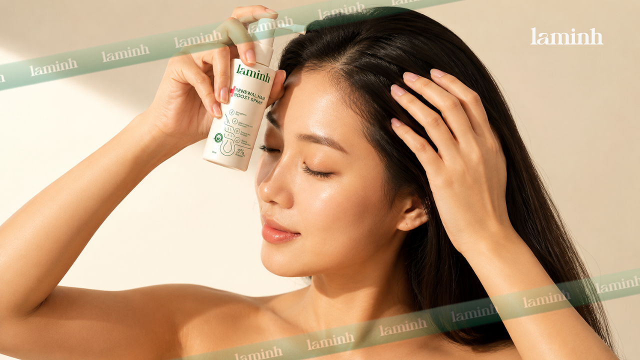 Xịt đúng cách giúp nang tóc hấp thụ tinh chất tốt hơn