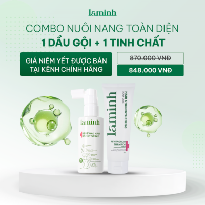 COMBO TINH CHẤT NANG 3% REDENSYL + DẦU GỘI REVITAGROW